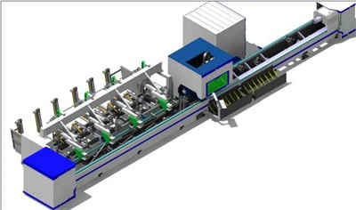 Màquina de tall per làser de tubs CNC de càrrega semiautomàtica 0260 per a metall